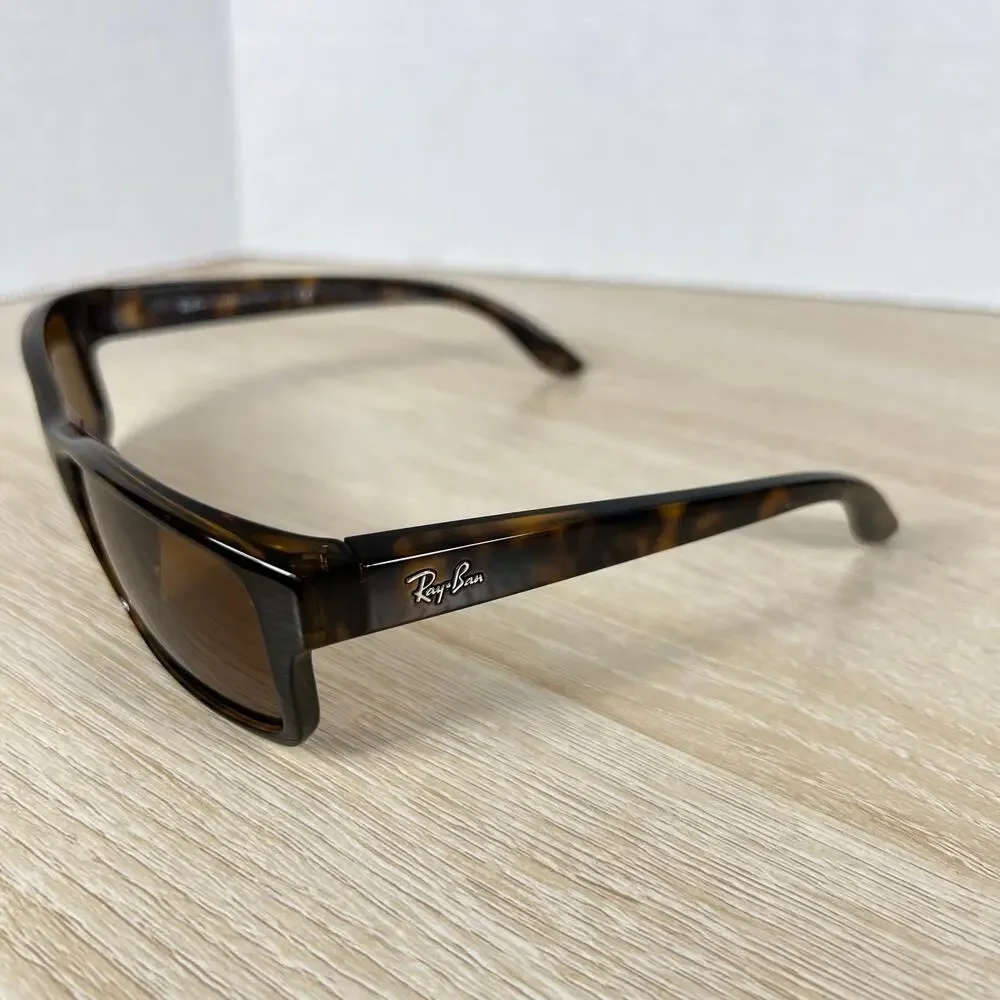 Ray-Ban RB4151 710 Sunglasses Tortoise Rectangular READ DESC 59-17-140 ITALY